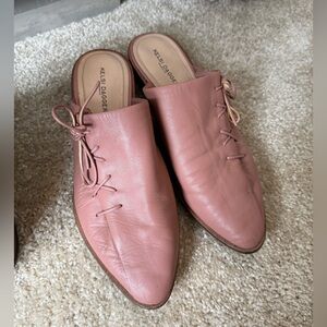 Kelsi Dagger dust rose Leather Mules